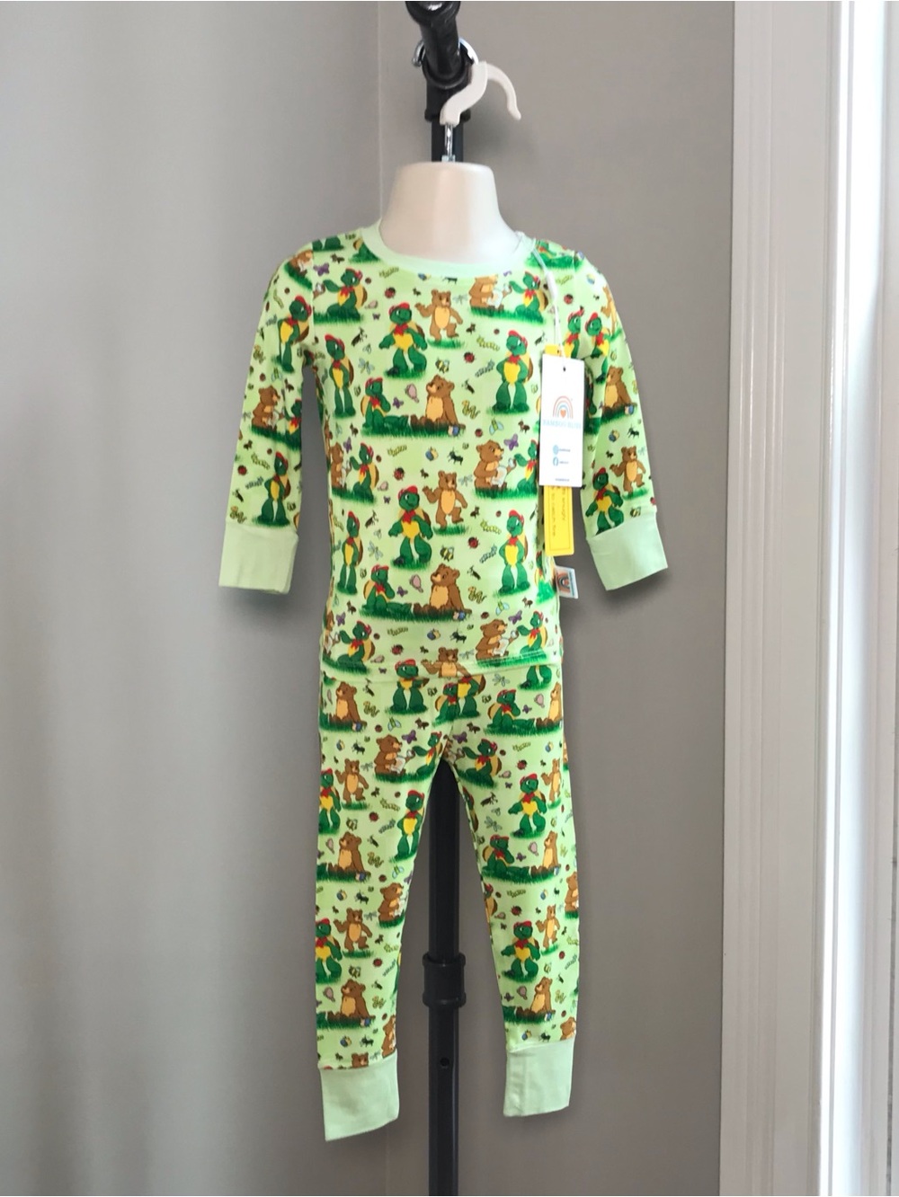 Bamboo Bliss Little Bear & Franklin 2 Piece Pajama Set  12-18 Months  NWT